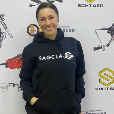 Sagola толстовка с принтом 100% хлопок, L